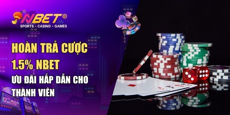 Nhận Hoàn Trả Cược 1.5% Mỗi Ngày – Tận Hưởng Lợi Ích Cực Lớn